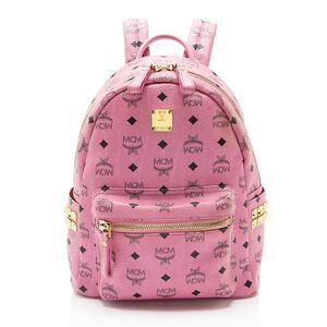 MCM Visetos Side Studs Stark Small Backpack